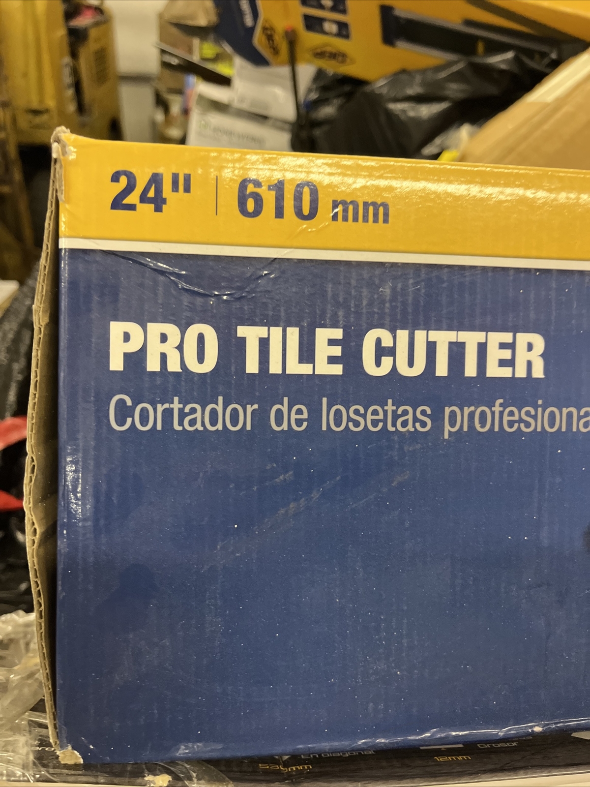 QEP 10624Q 24 inch Professional Slimline Tile Cutter - Yellow