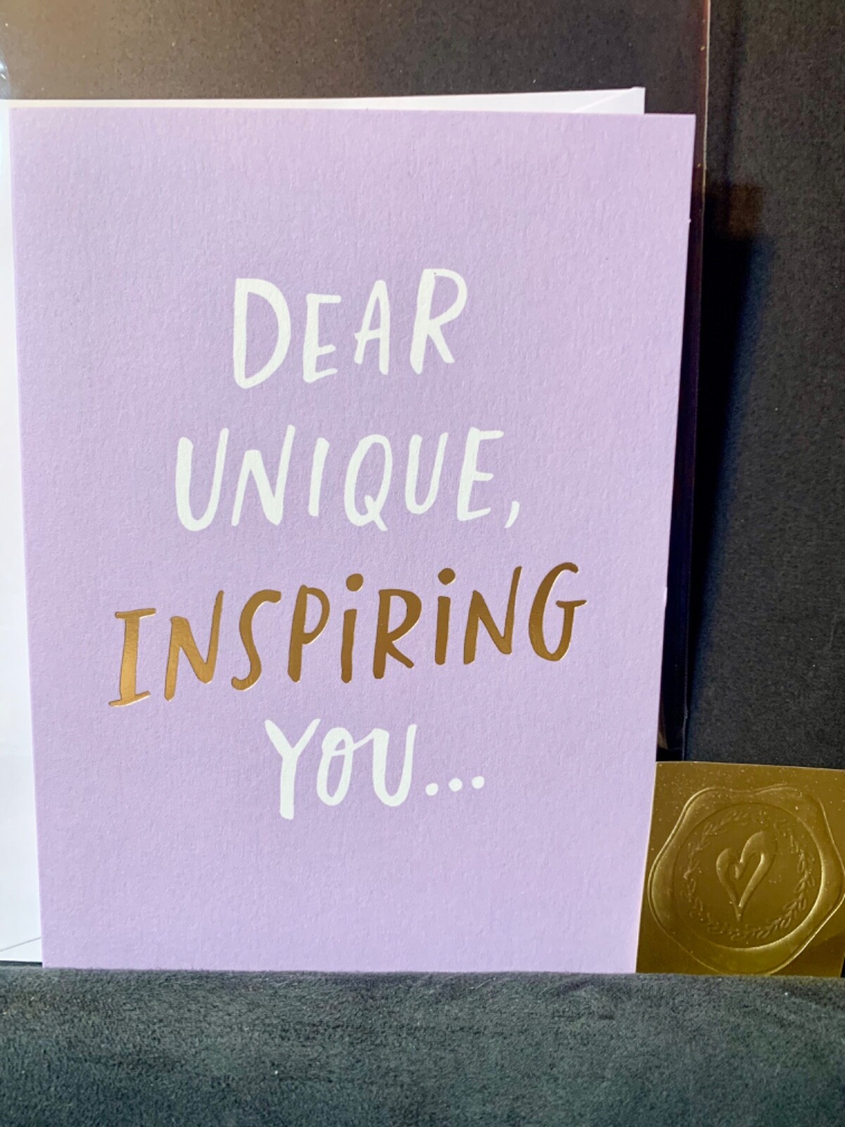 Thinking of You Encouragement Greeting Card Unique Inspiring You!