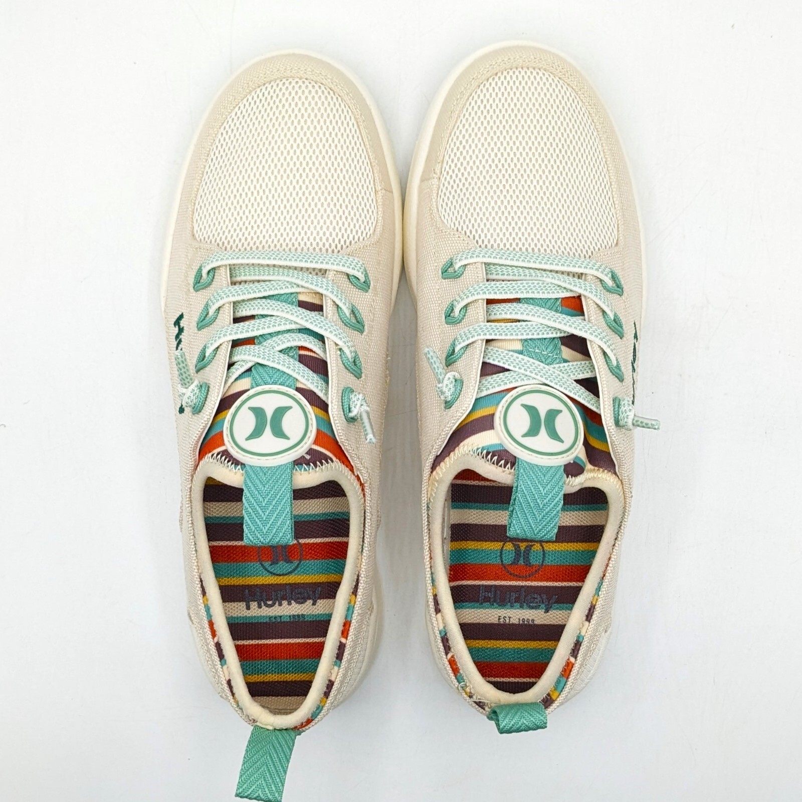 Hurley “Castaic” Women’s Colorful & Functional Casual Fashion Sneaker Beige NEW