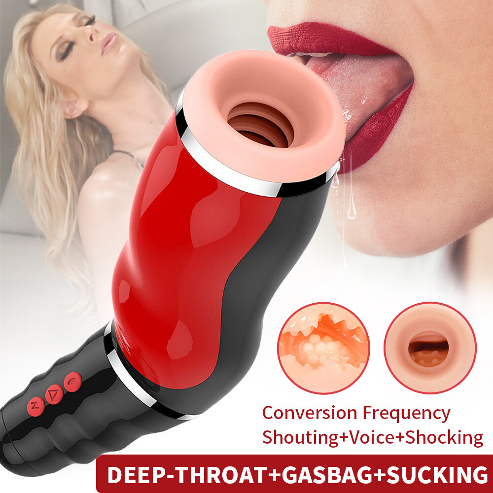 Male Automatic Sucking Male-Masturbator-Cup Blowjob Handsfree Stroker Lubricants