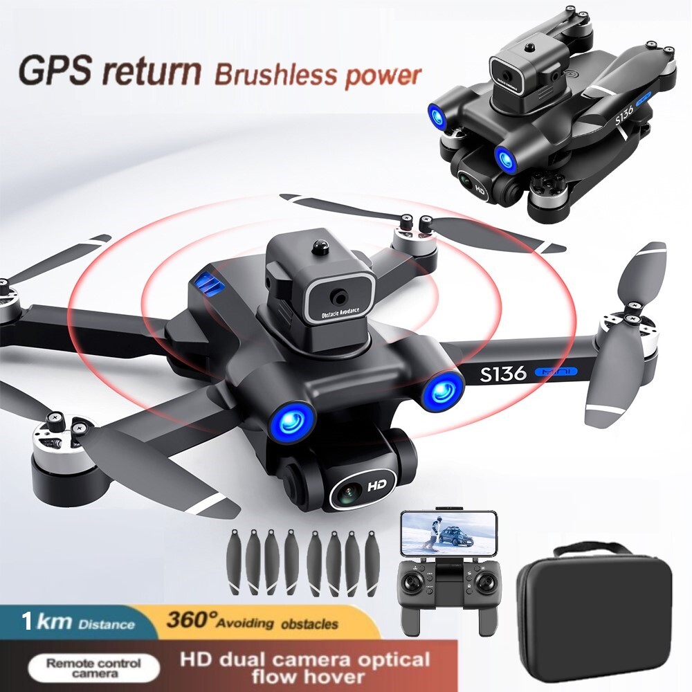 5G 4K GPS Drone Pro with HD Brushless Dual Camera Drones WiFi FPV Foldable RC