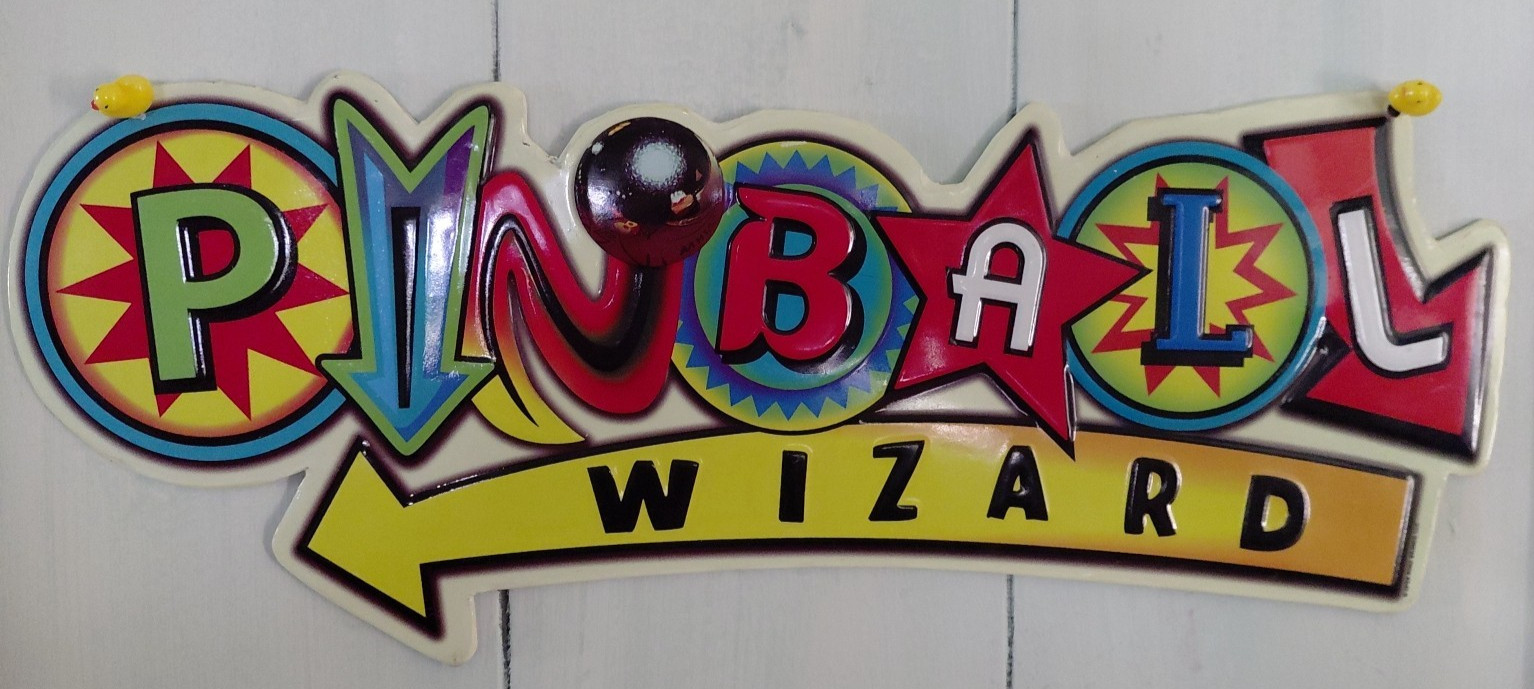 Pinball Wizard Metal Sign Gaming VINTAGE LOOK VIDEO PINBALL AMUSEMENT 16"