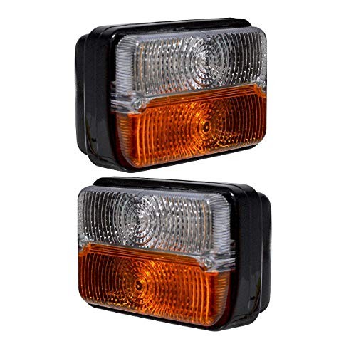 Front Indicator Lamp tractor lights Set with 12V Bulb Compatible with Massey