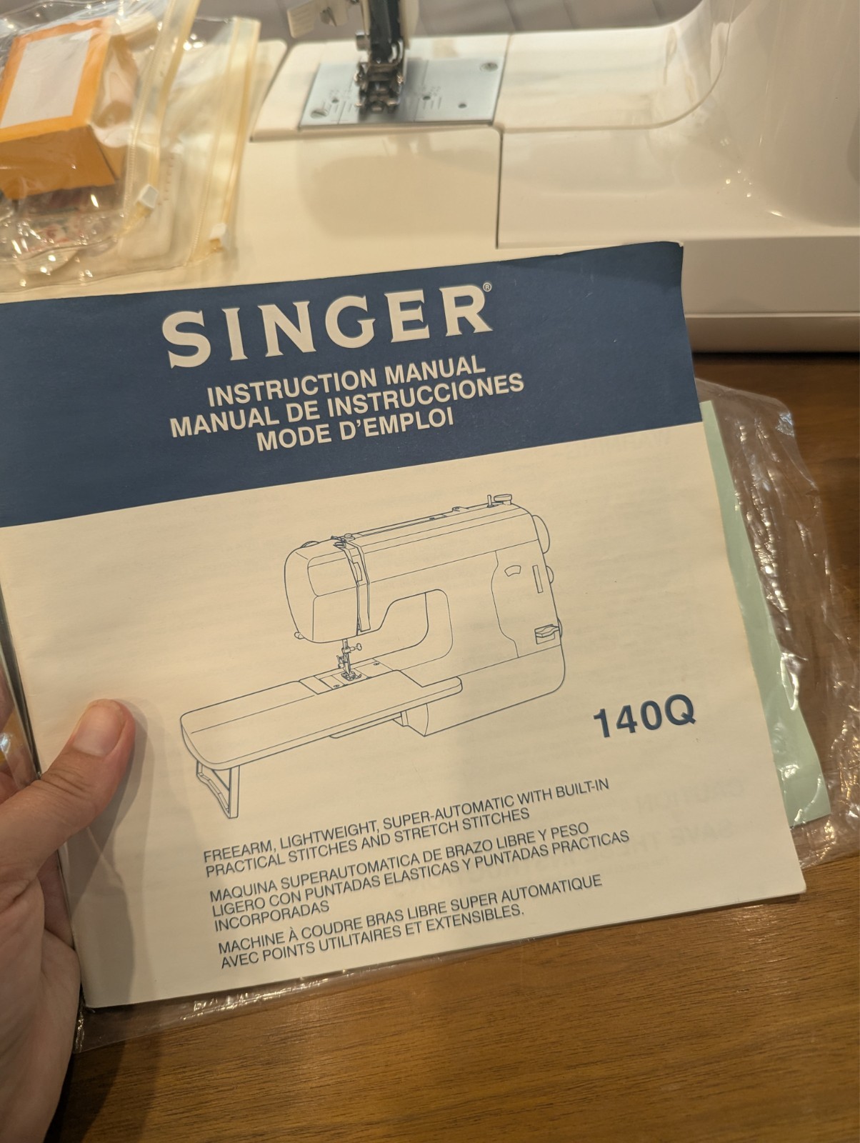 Singer 140Q Sewing Quilting Machine Extension Table Walking Foot Accessories
