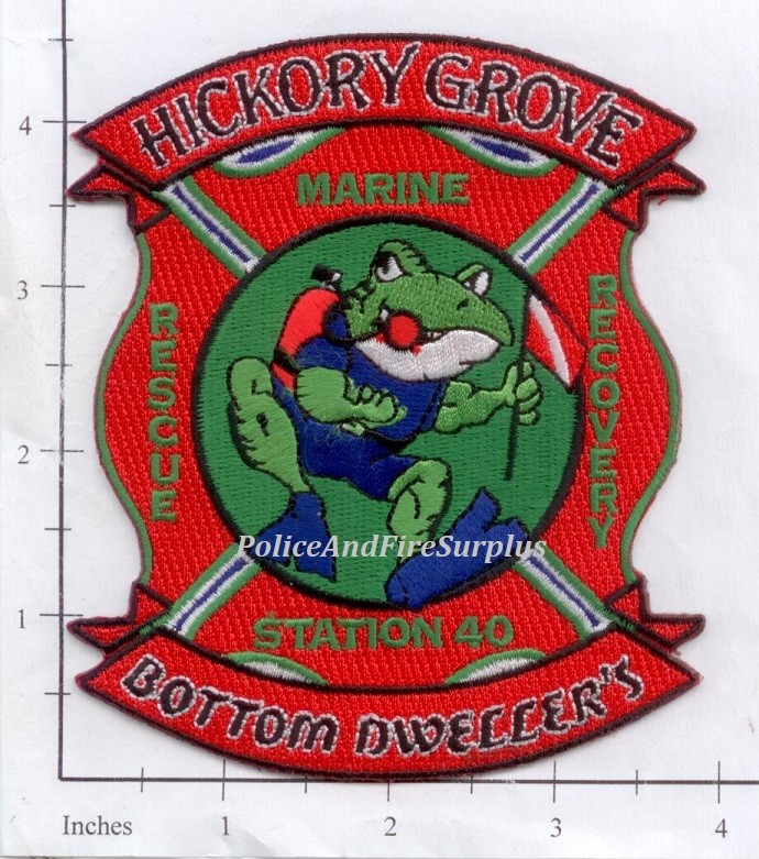 South Carolina - Hickory Grove Station 40 SC Fire Dept Patch - Frog