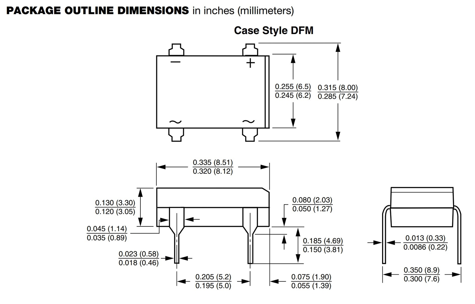 Rectifier Bridge DF10 1000V 1A - Compact and Reliable Rectifier