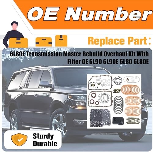 6L80E 6L90E Transmission Master Rebuild Overhaul Kit w/Filter Compatible With