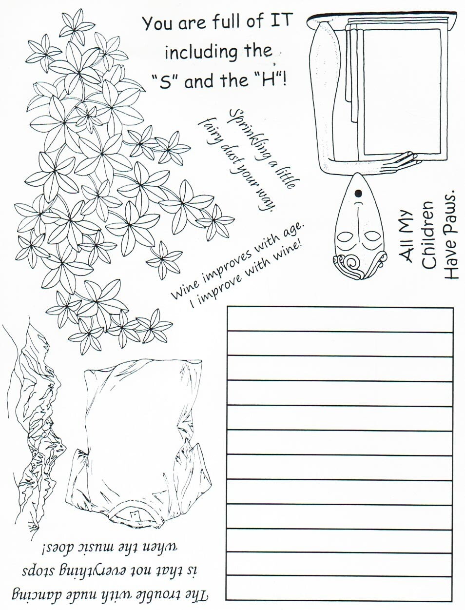 Unmounted Rubber Stamp Plate, Unmounted/Uncut Pink Rubber Stamps