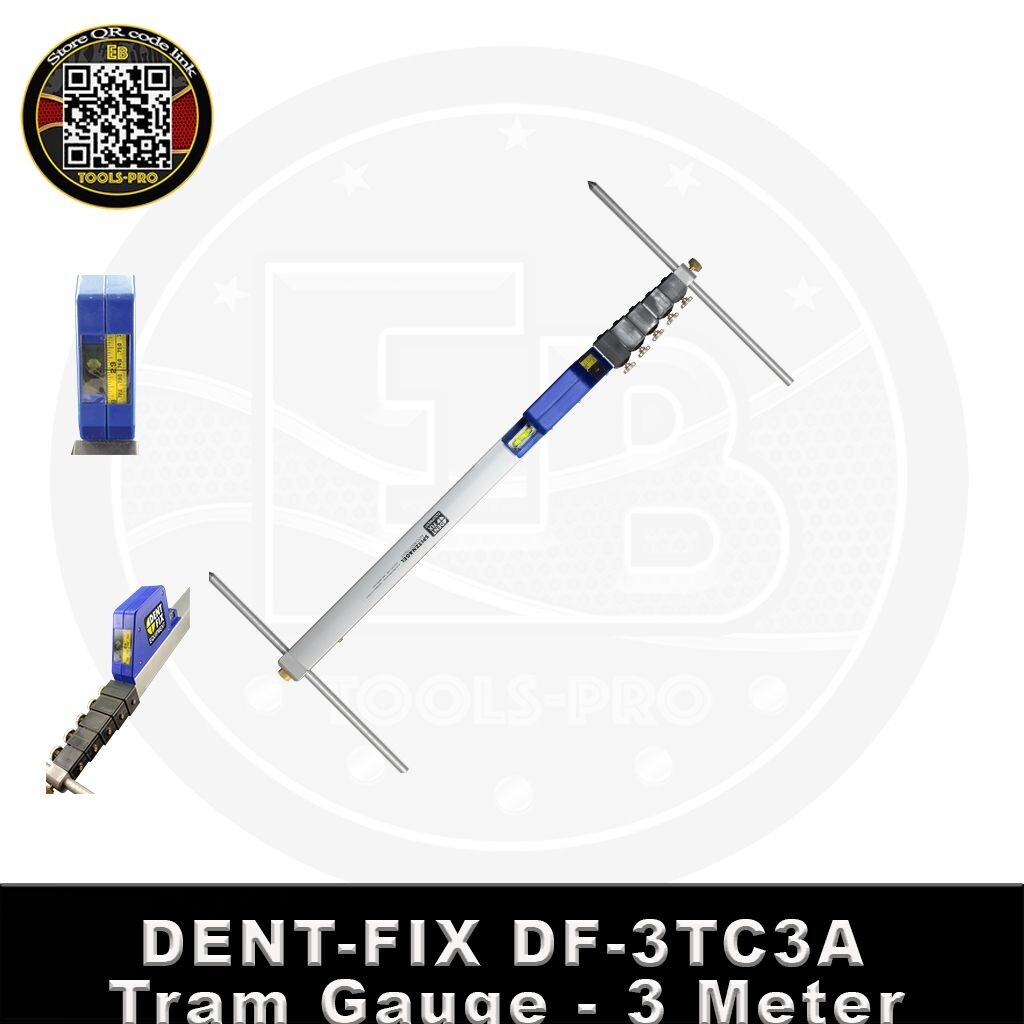 Dent Fix Equipment DF-3TC3 Short Measuring Tram Gauge Measures From 2'6" to 9'2"