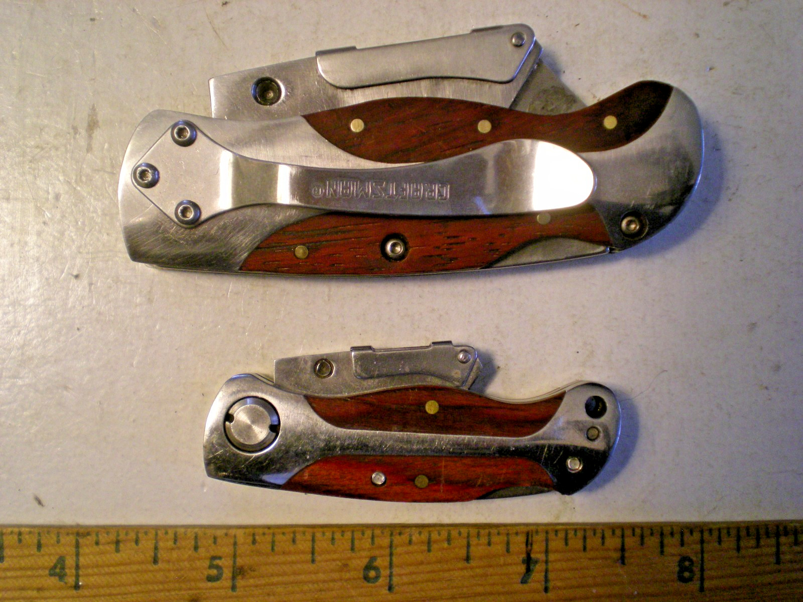 Two Craftsman Folding Razor Knives Mini And Full Size