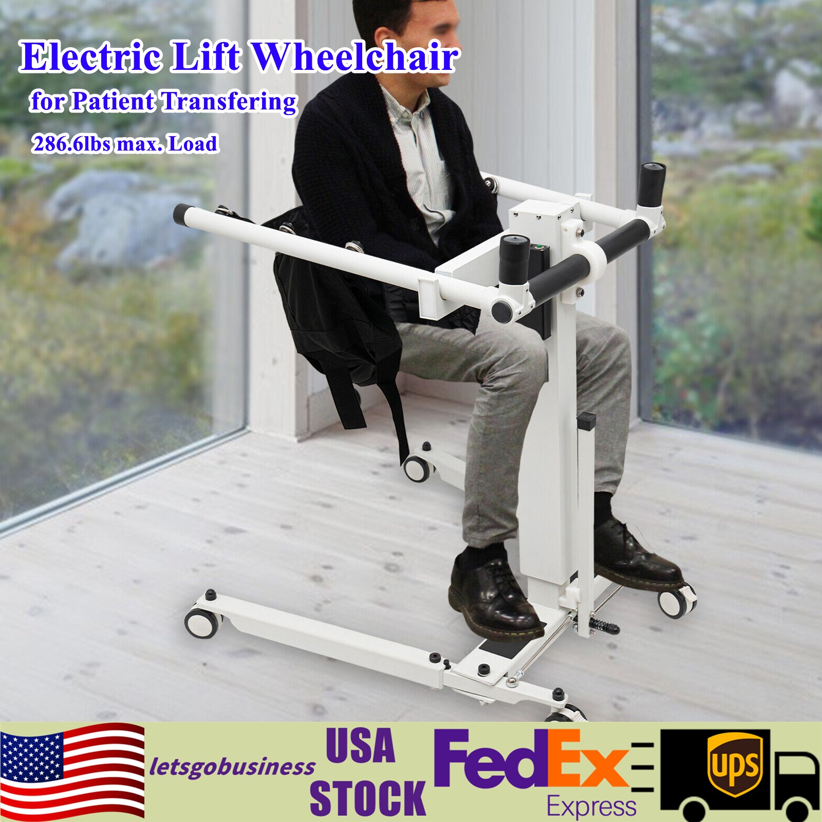 Electric Patient Lift Transfer Wheelchair to Car Transfer Devices for Home Use