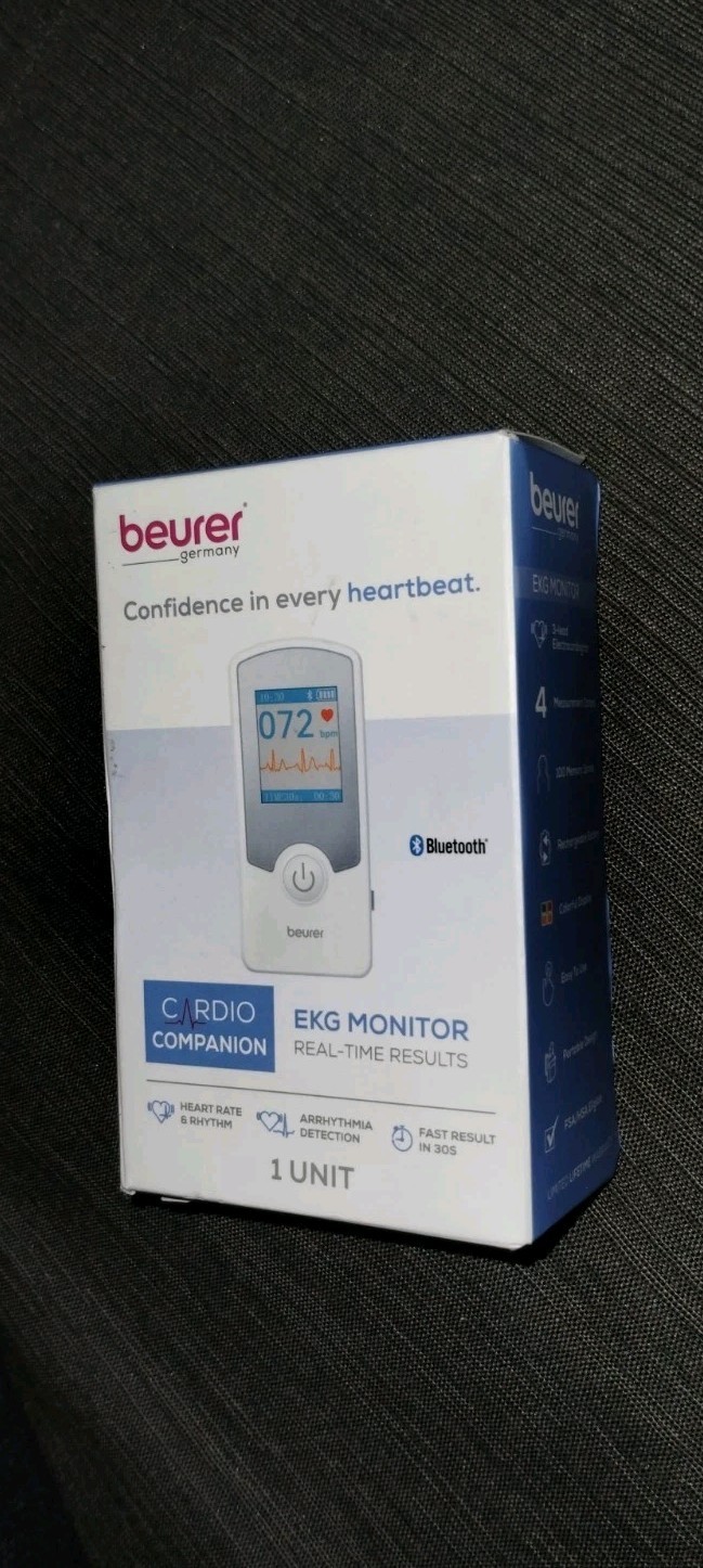 Beurer Cardio Companion Portable Bluetooth EKG Monitor -NEW & Sealed -SHIPS FREE