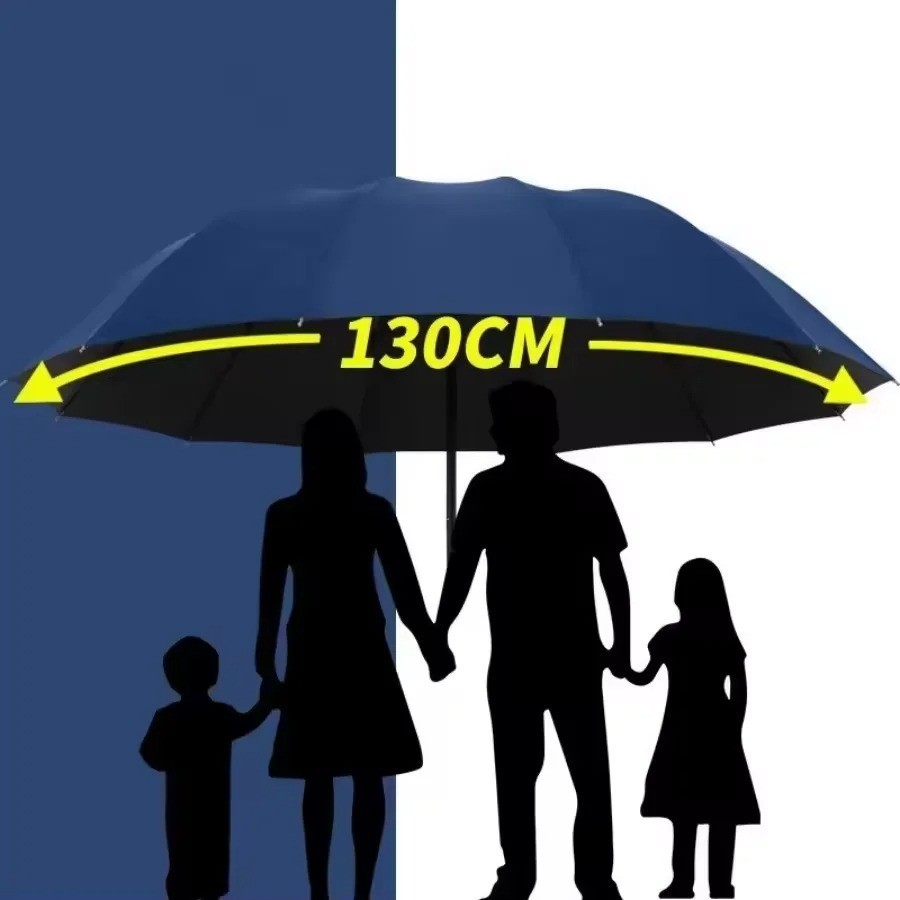 Super Large Folding Umbrella Men Women Windproof Sun Rain Protector Umbrellas