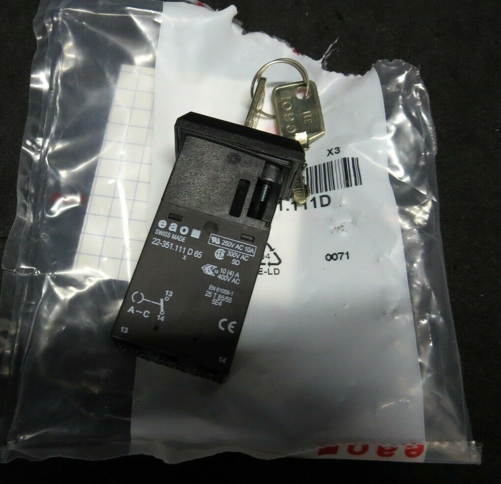 EAO 22-351.111D 22-351.111D65 Keylock Switch