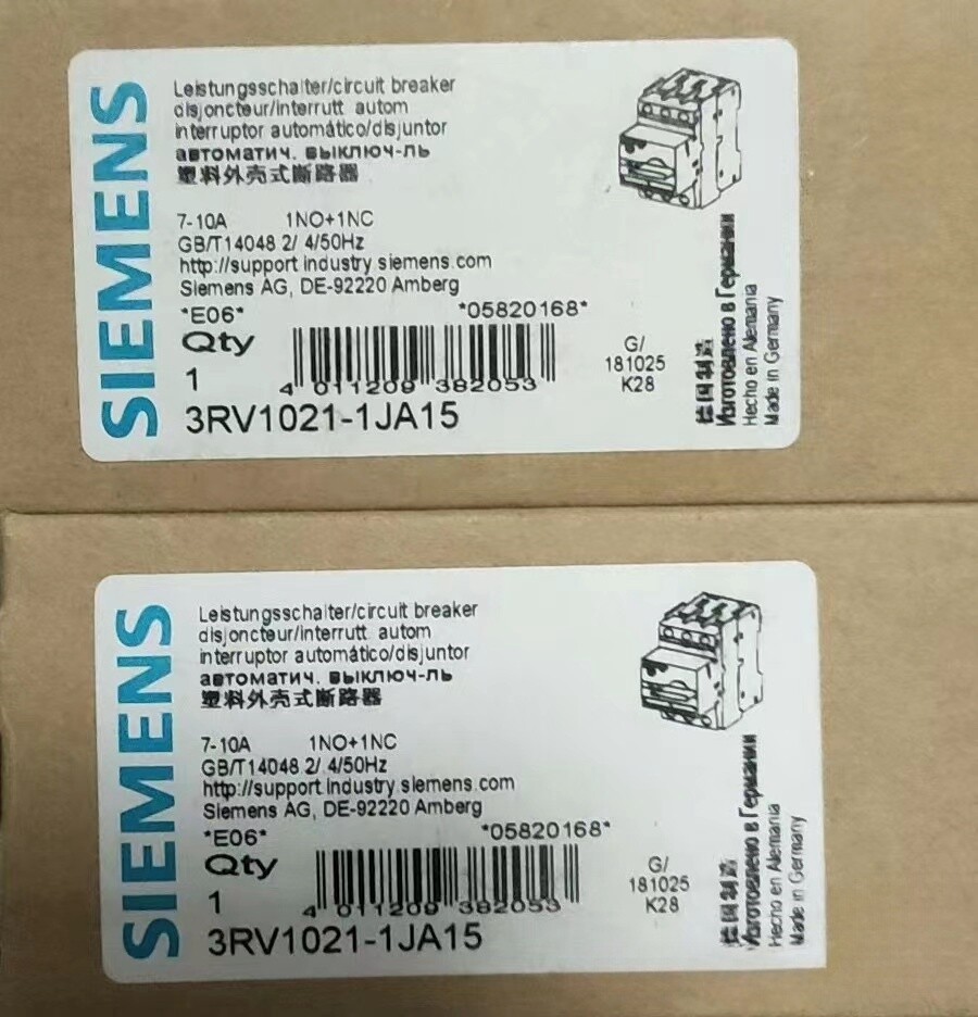 1PCS Brand New Unopened Siemens 3RV1021-1JA15 3RV1 021-1JA15 Fast delivery