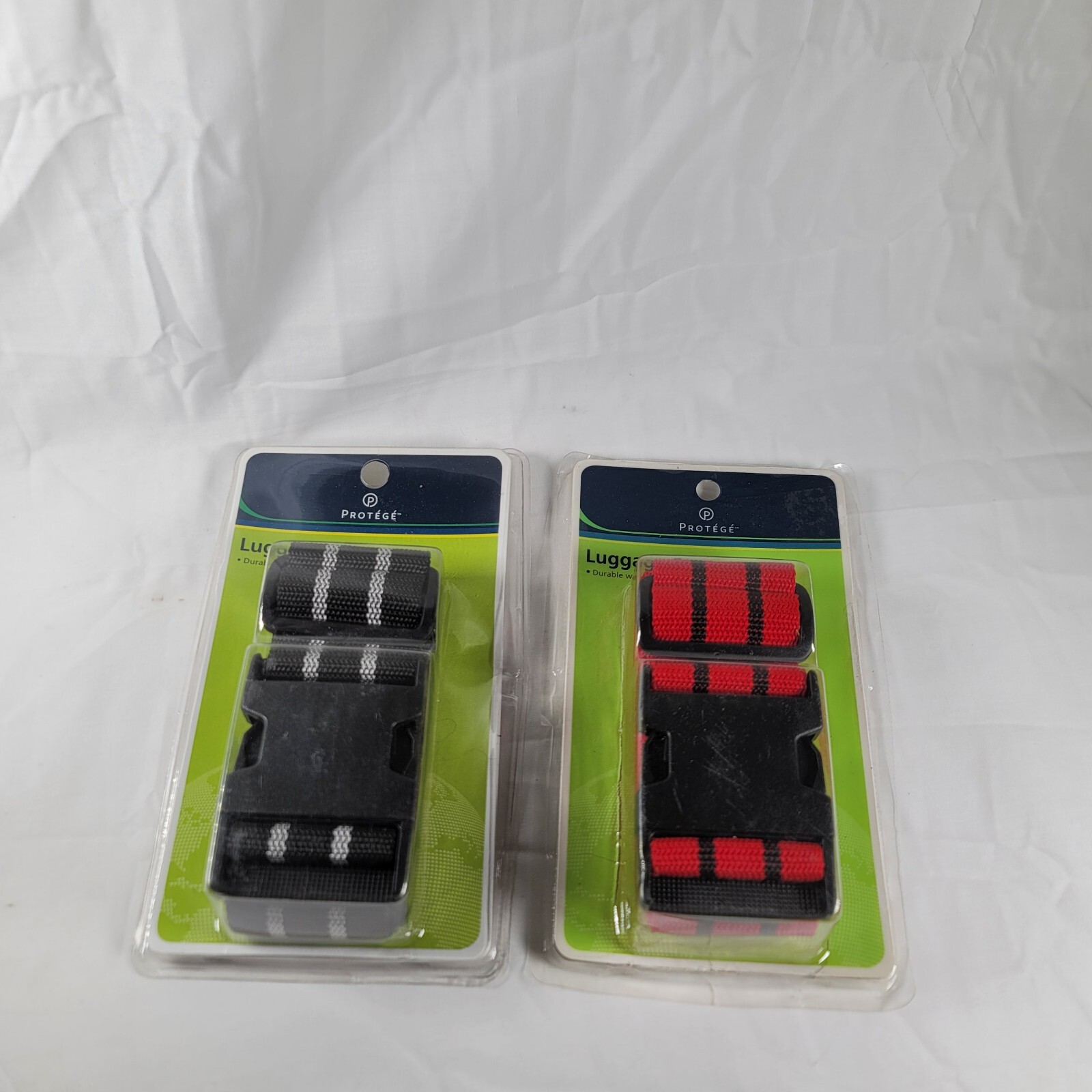 Protege Luggae Strap Lot Of 2 (Fits Suitcases Up To U2" Circumference" -Black &