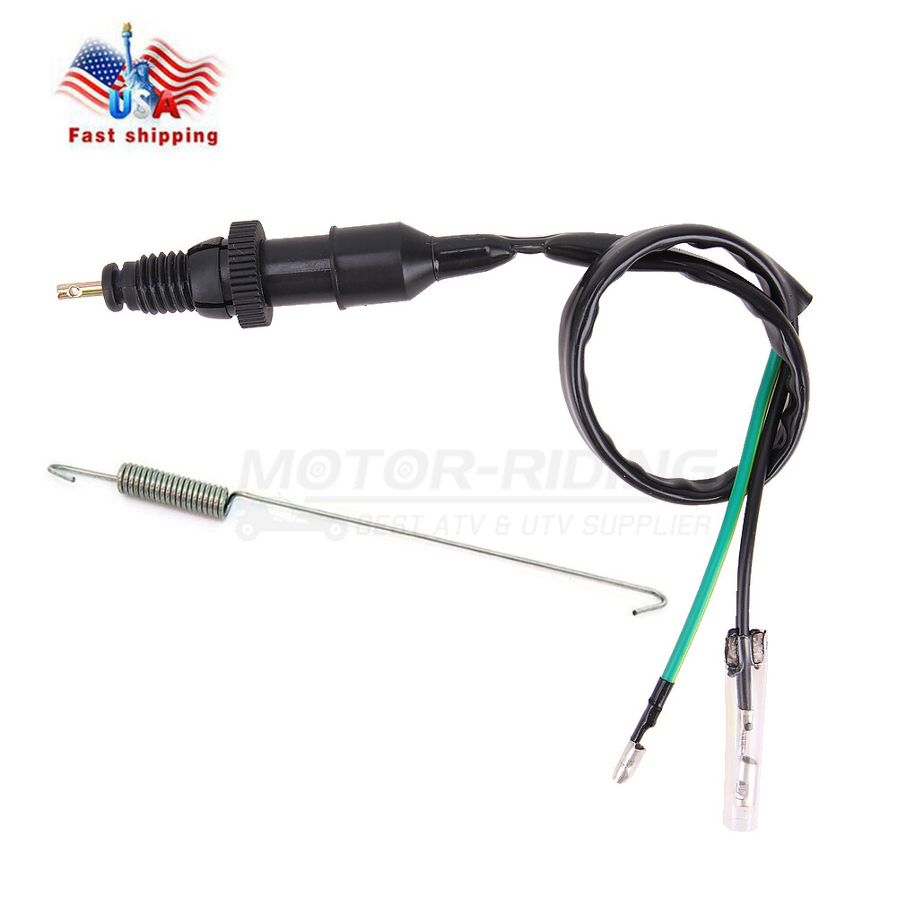 Universal Motorcycle Rear Brake Stop Light Switch w/ Spring For Honda Yamaha