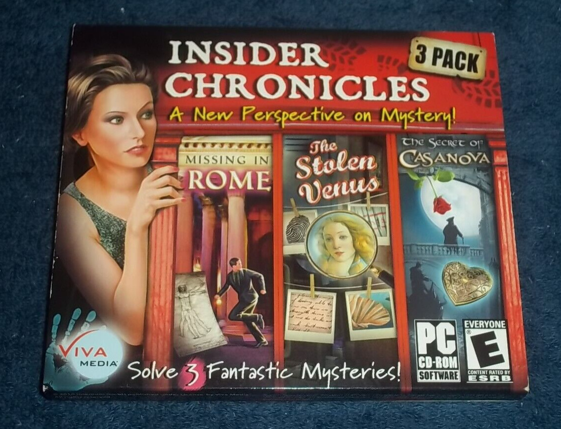 INSIDER CHRONICLES - 3 PACK OF PC CD ROM GAMES