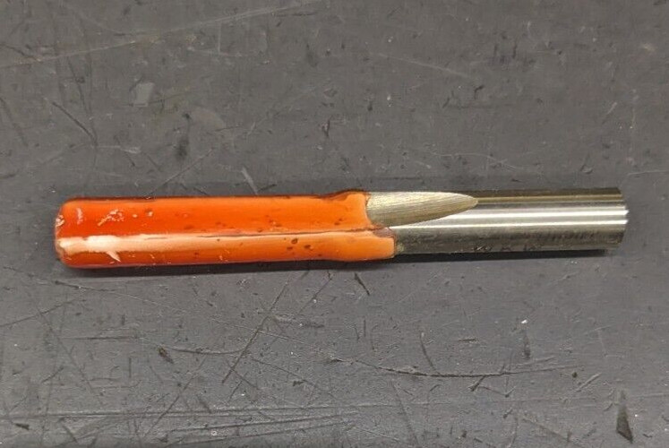 WKW Straight Router Bit 1/4" CD 1/4 SH Single Flute HSS 61042 USA
