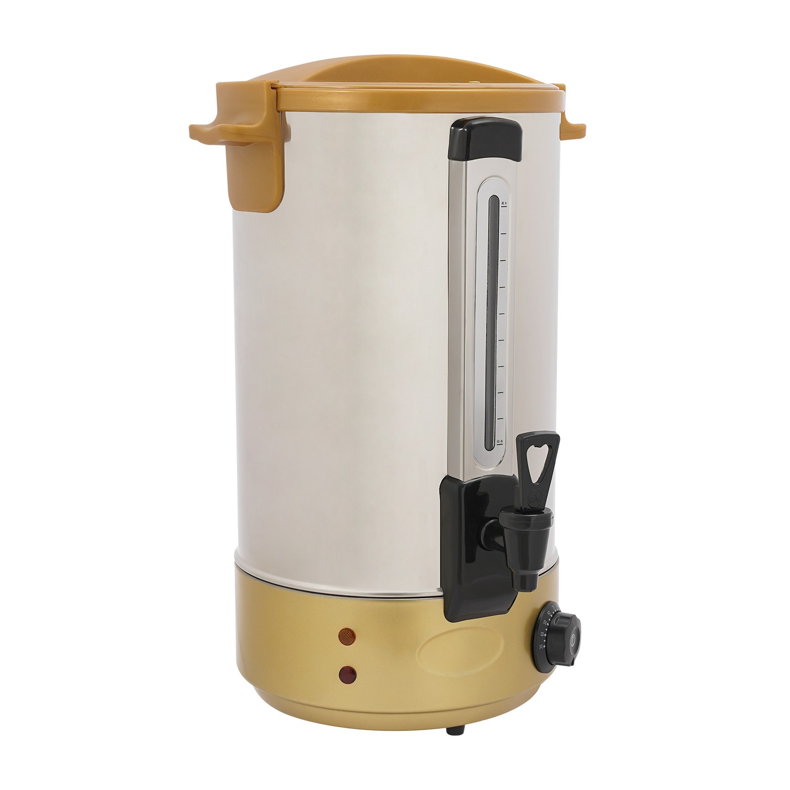 Modern Gold 7.4 Gallon Coffee Dispenser with Temperature Control