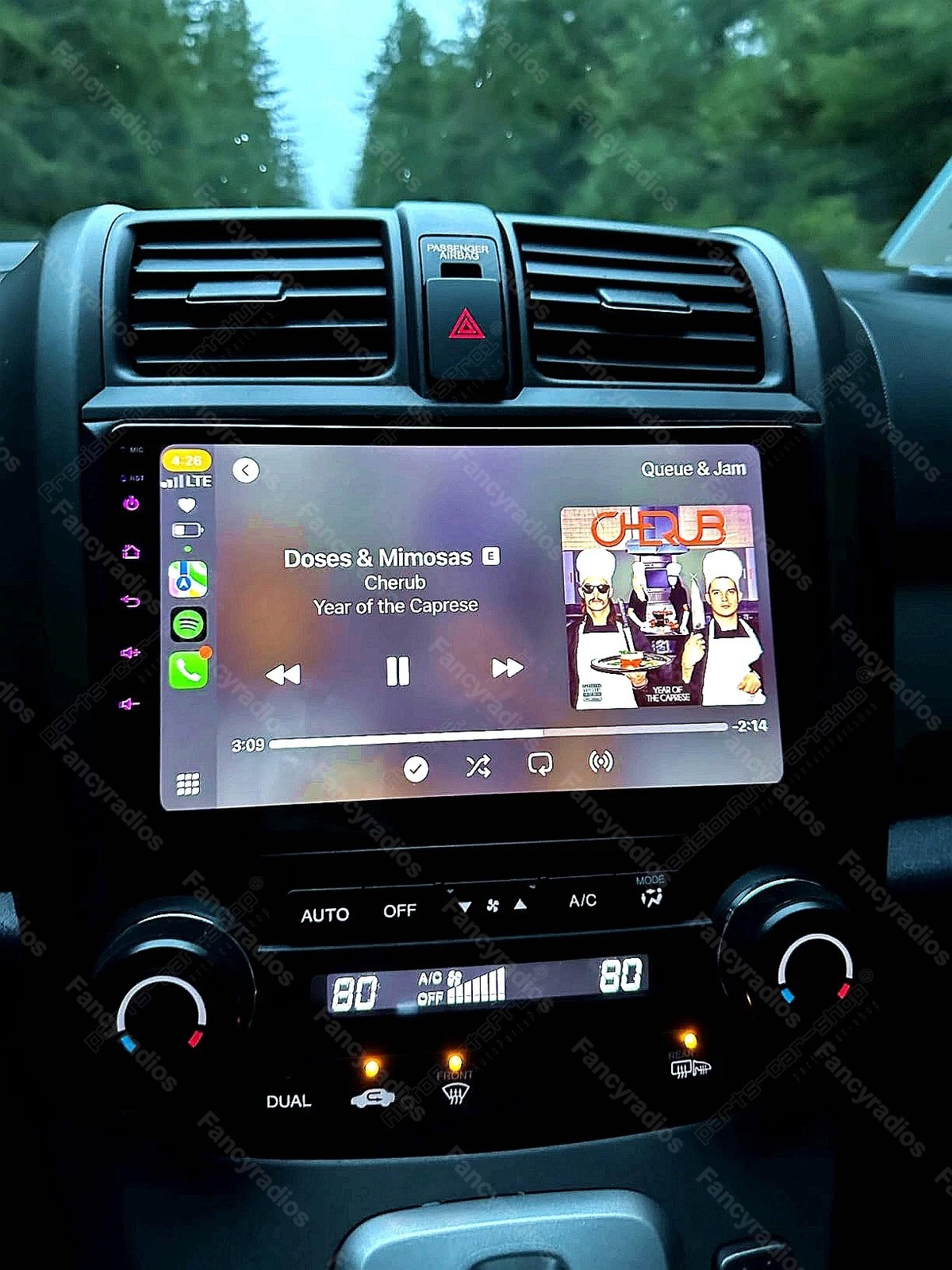 For Honda CRV 2007-2011 Apple Carplay Android 15 Car Stereo Radio GPS WiFi W/Cam
