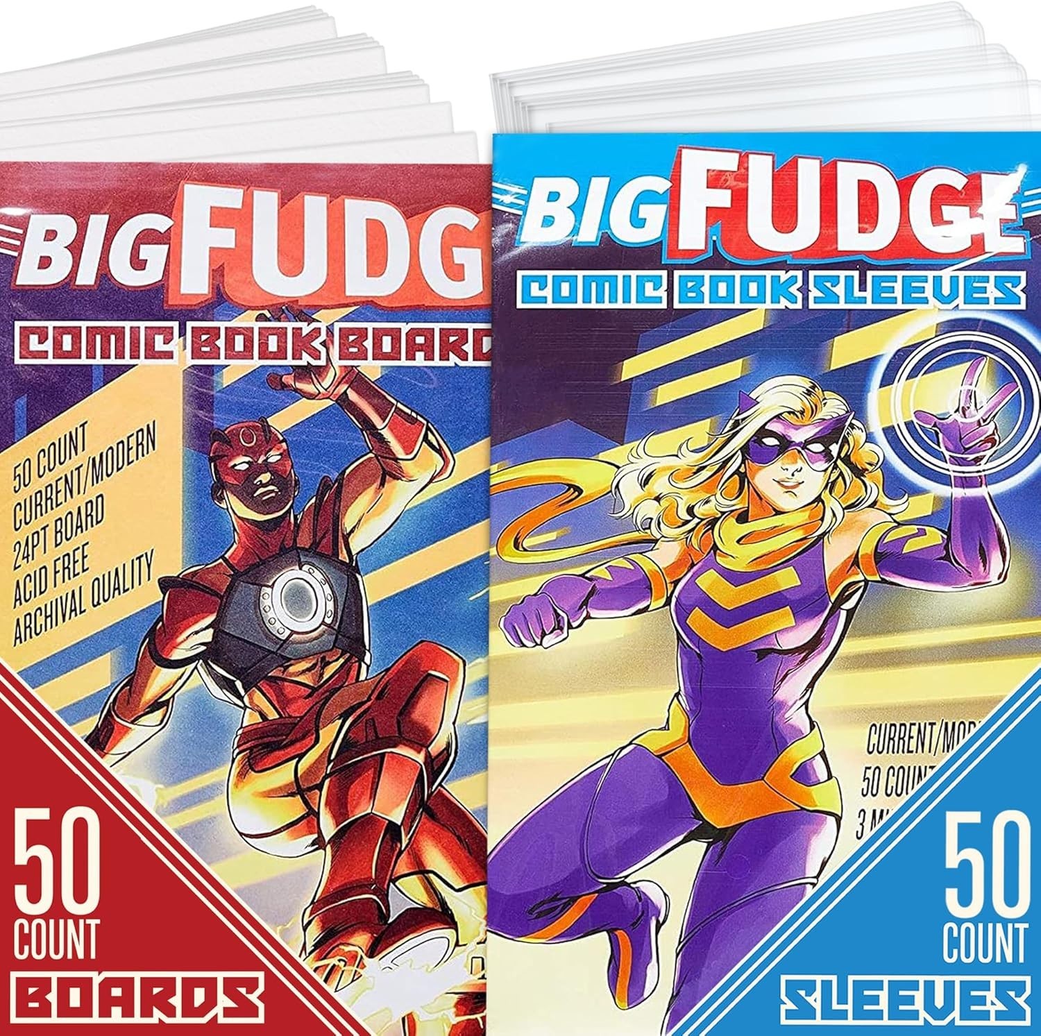 50 Acid-Free Comic Book Bags & Boards - Archival Protection for Collectors