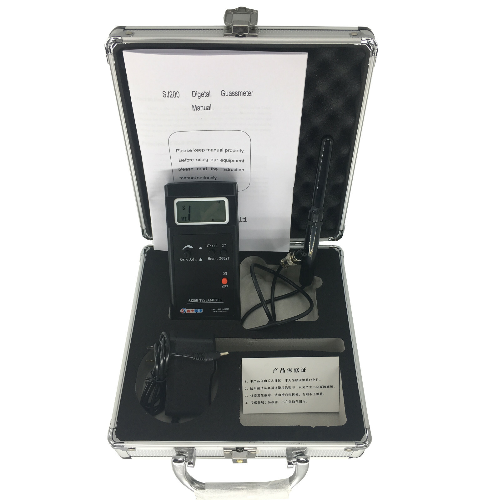 Gaussmeter Digital Surface Magnetic Field Tesla Meter Tester Gauss Meter