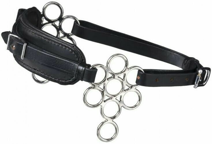 Leather Nose Multi-Ring Flower Hackamore