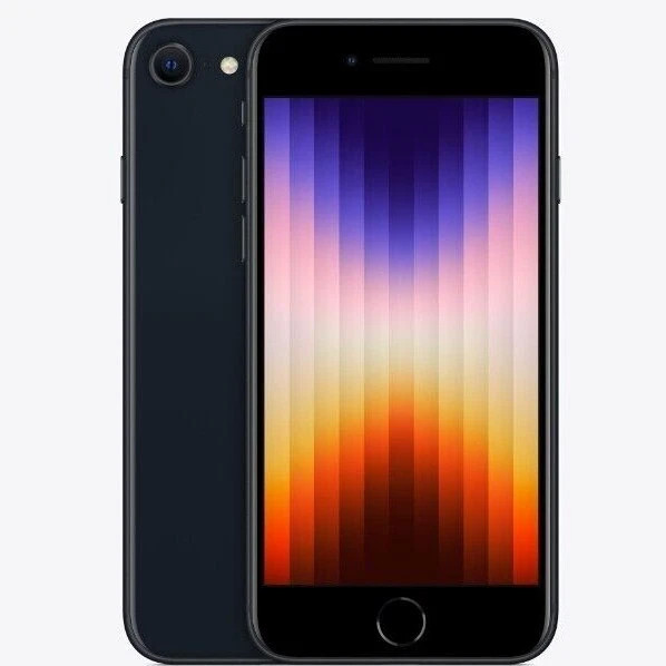Apple iPhone SE 3rd  Gen (2022) 128GB Midnight [Unlocked Any Carrier Worldwide]