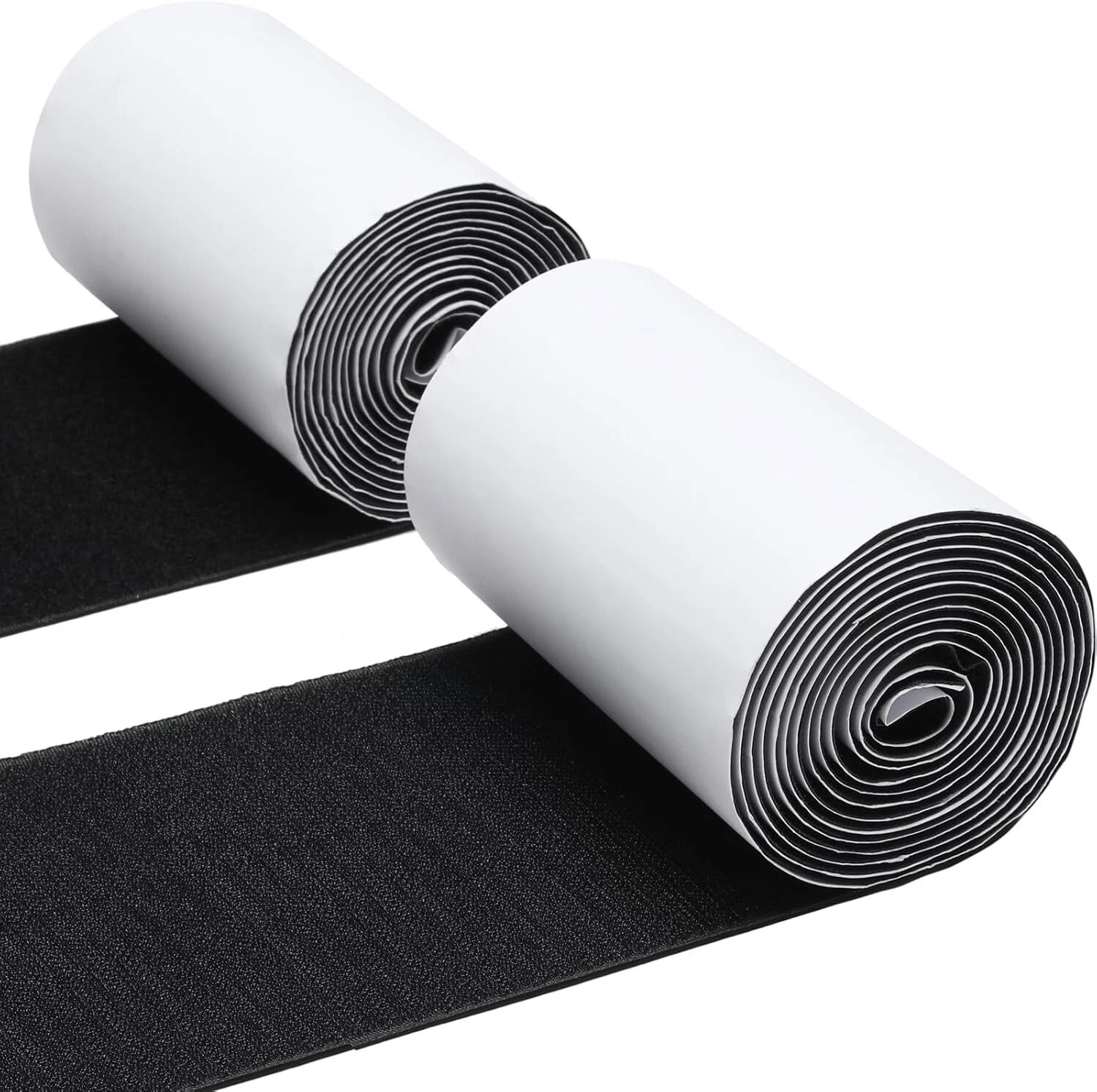 4.4 Inch x 7Ft Heavy Duty Hook and Loop Tape with Adhesive Couch Cushion Grip
