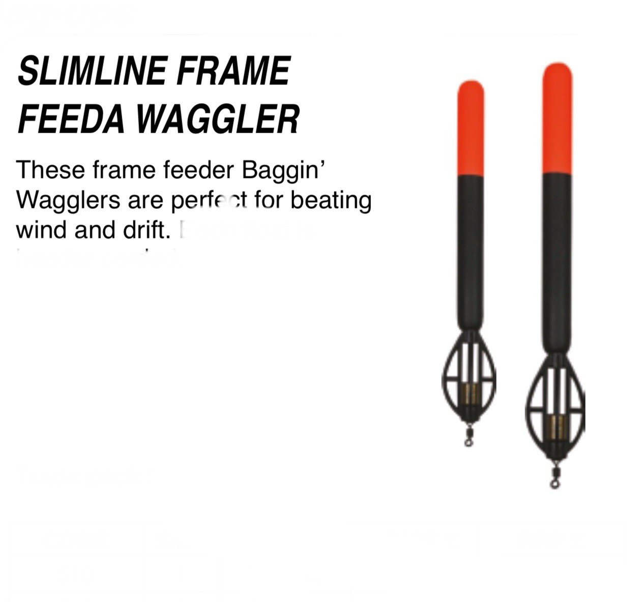 PREMIER CARP SLIMLINE COIL AND FRAME FEEDER WAGGLERS. PERFECT FOR CARP BAGGIN