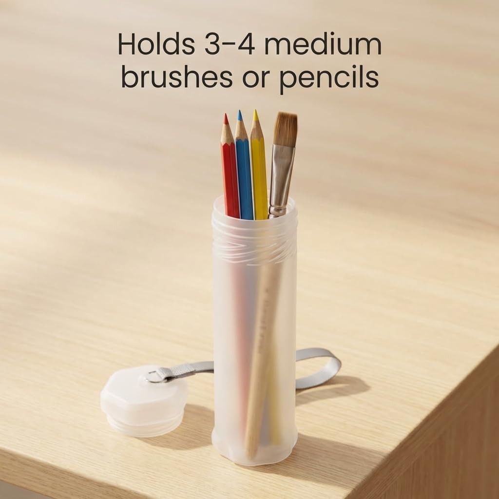 QWORK Extendable Artist Storage Tube - Durable Plastic, 2 Pack Adjustable Length