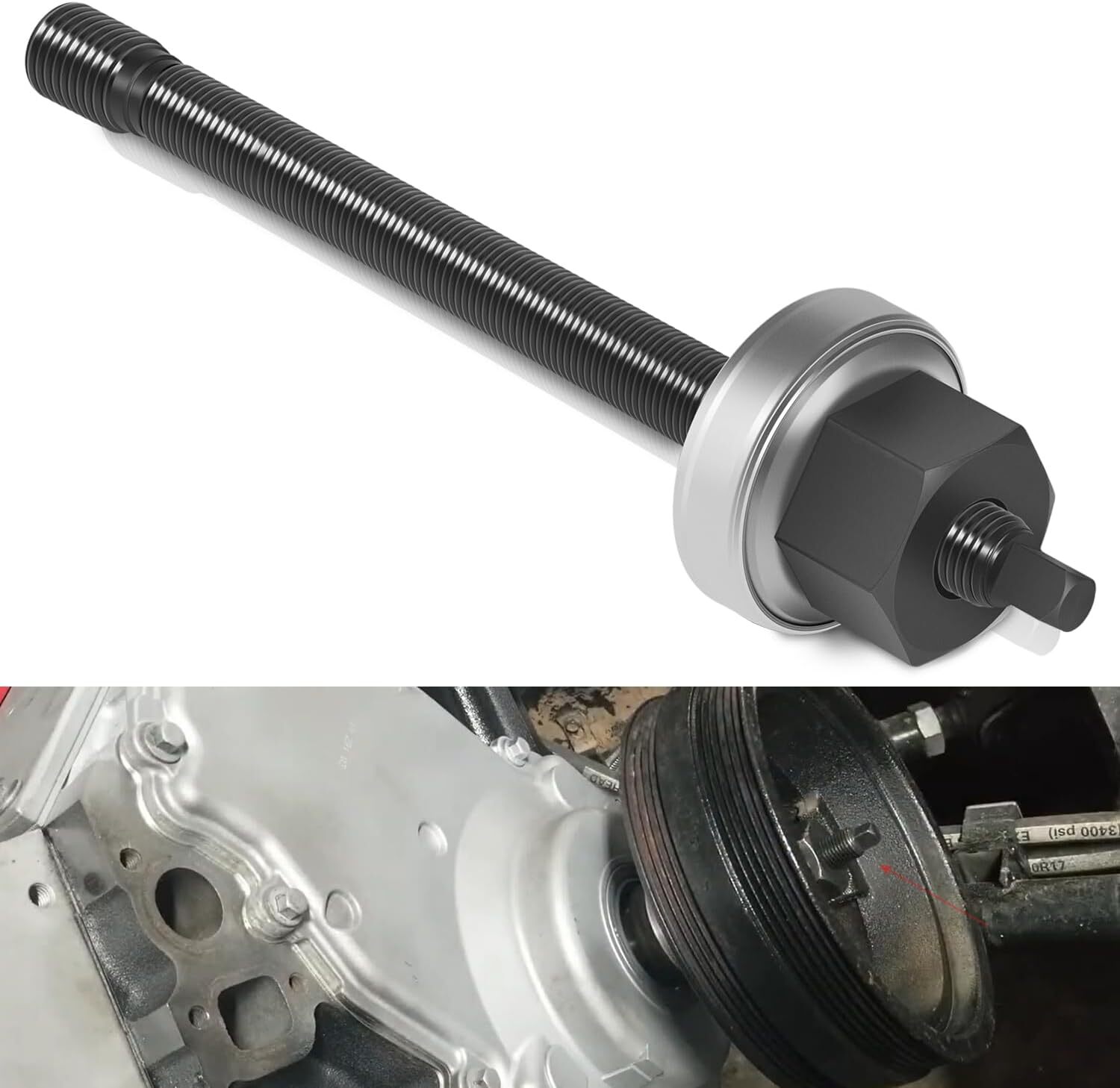 For GM LS LT Series 1997+,GM V8,Gen 3,4 Harmonic Balancer Puller Installer Tool