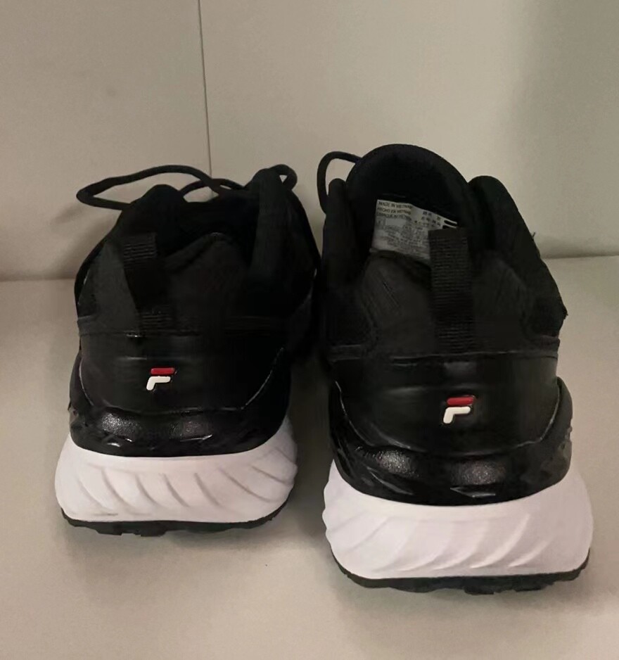 FILA Men's Mesh Gym Tennis Shoes Sneakers w/EVA & Energized Midsole-Black