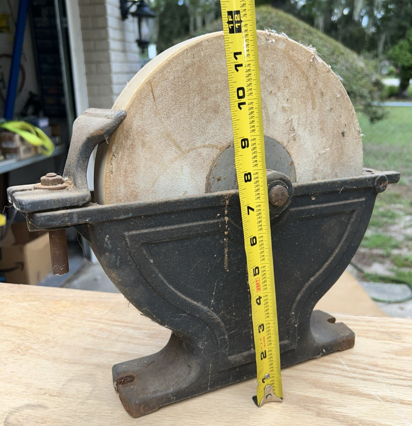 Wet Grinder Sharpener Vintage Water Wheel with pully