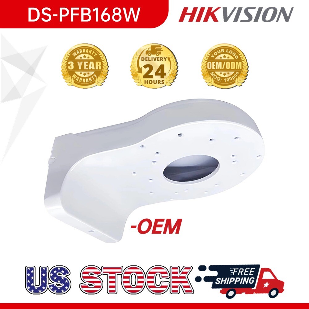 Wall Mounting Bracket White DS-PFB168W Fit HIK Turret Cameras +Dome IP Camera