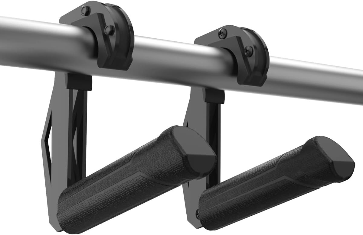 Neutral Grip Handle Attachment for Pull-up Bars, Barbells and Black