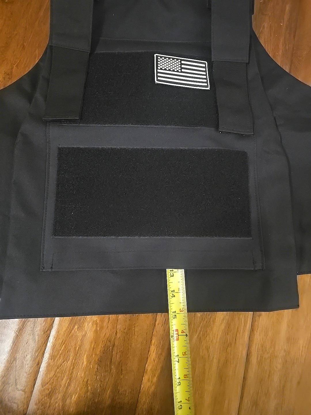 Black Vest Plate Carrier With Patch
