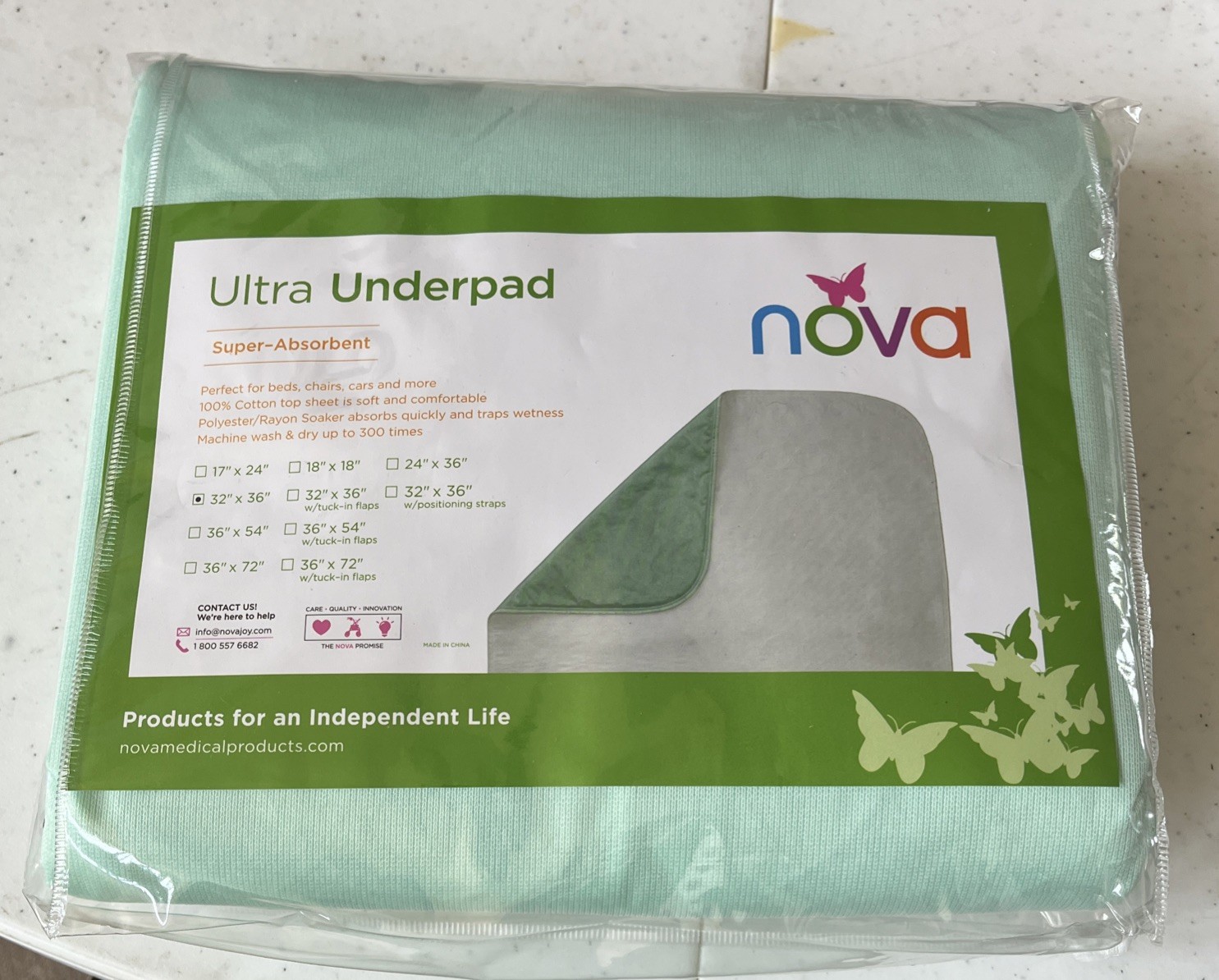 NOVA  Ultra Underpad 32 Inch x 36 Inch