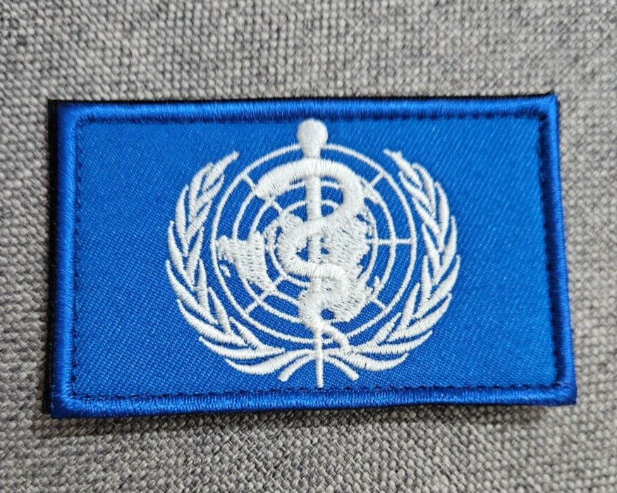 WHO United Nations Patch Flag Badge World Health Organization