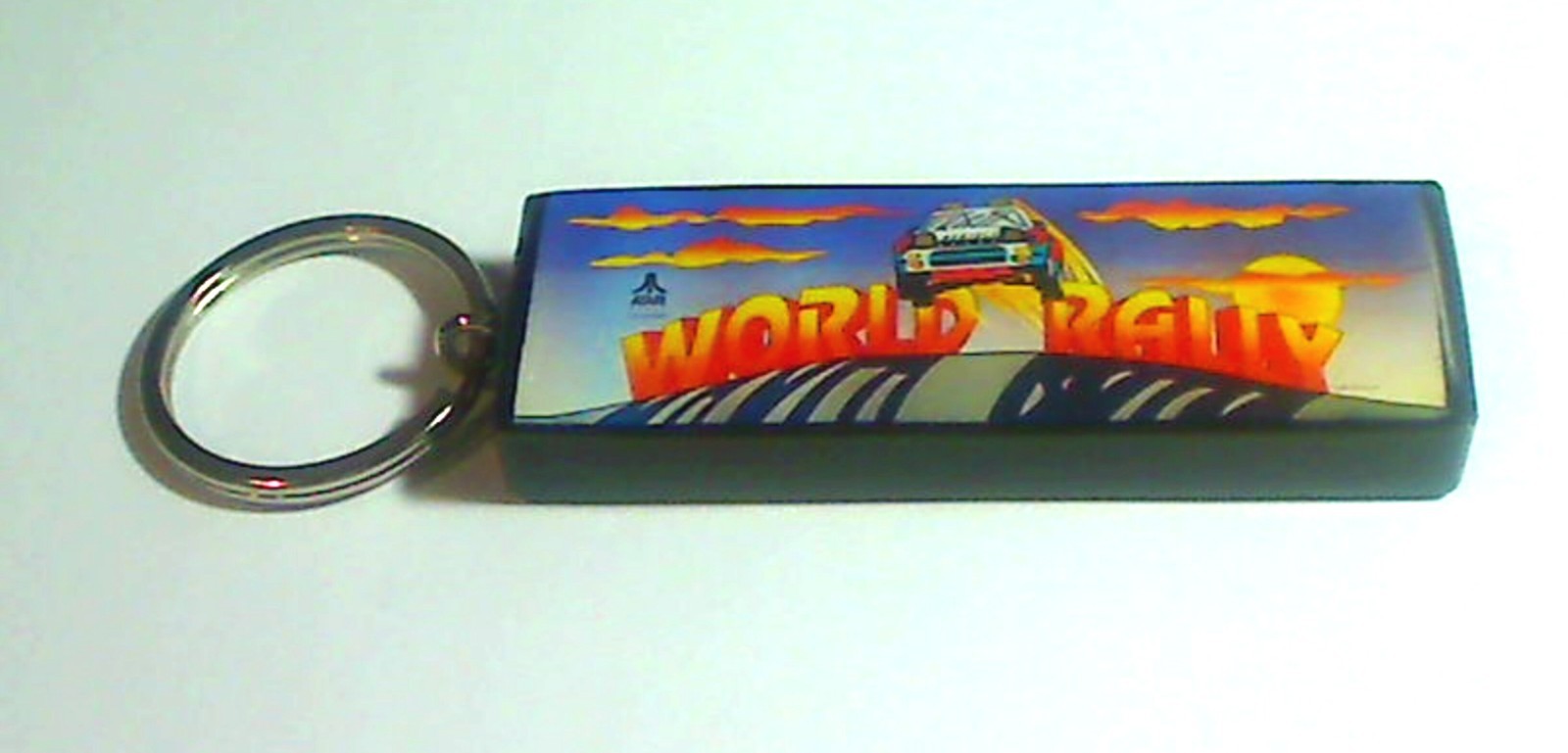 World Rally Arcade Marquee Coin Door accessory Keychain