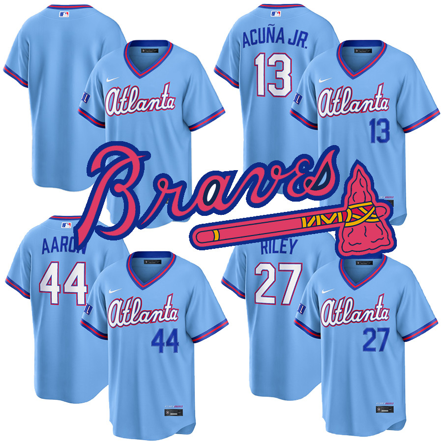 Men's Atlanta Braves Powder Blue 2026 City Connect Stadium Jersey