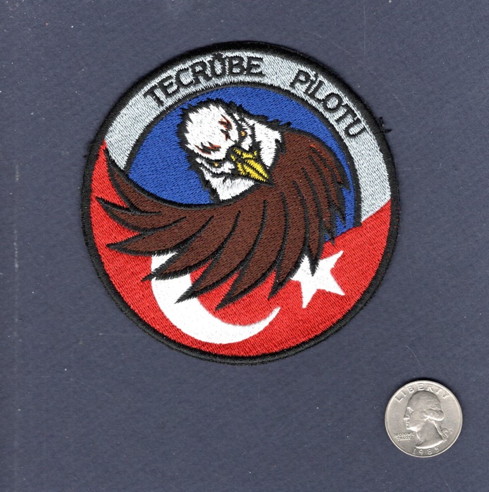 Experienced Pilot TURAF TURKISH Air Force F-16 FALCON Turkey Patch