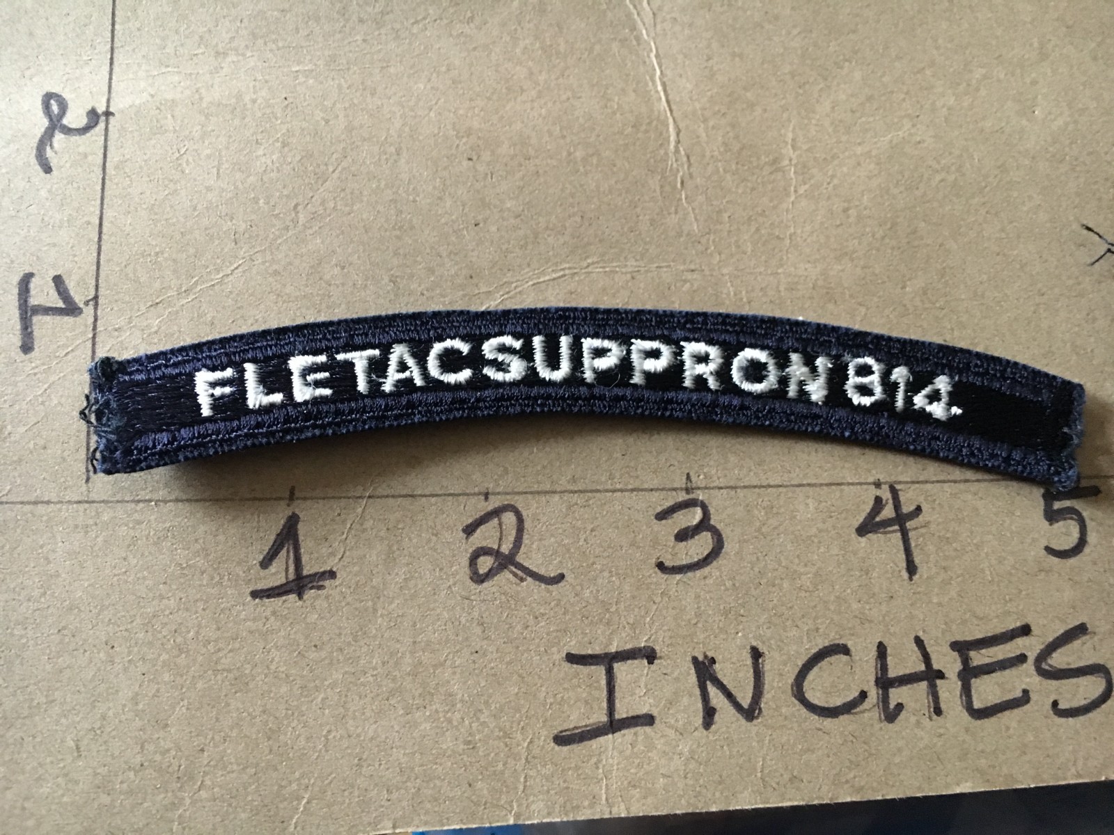 US NAVY SHOULDER STRIP TAB *** rocker *** Patch Fletacsuppron 814