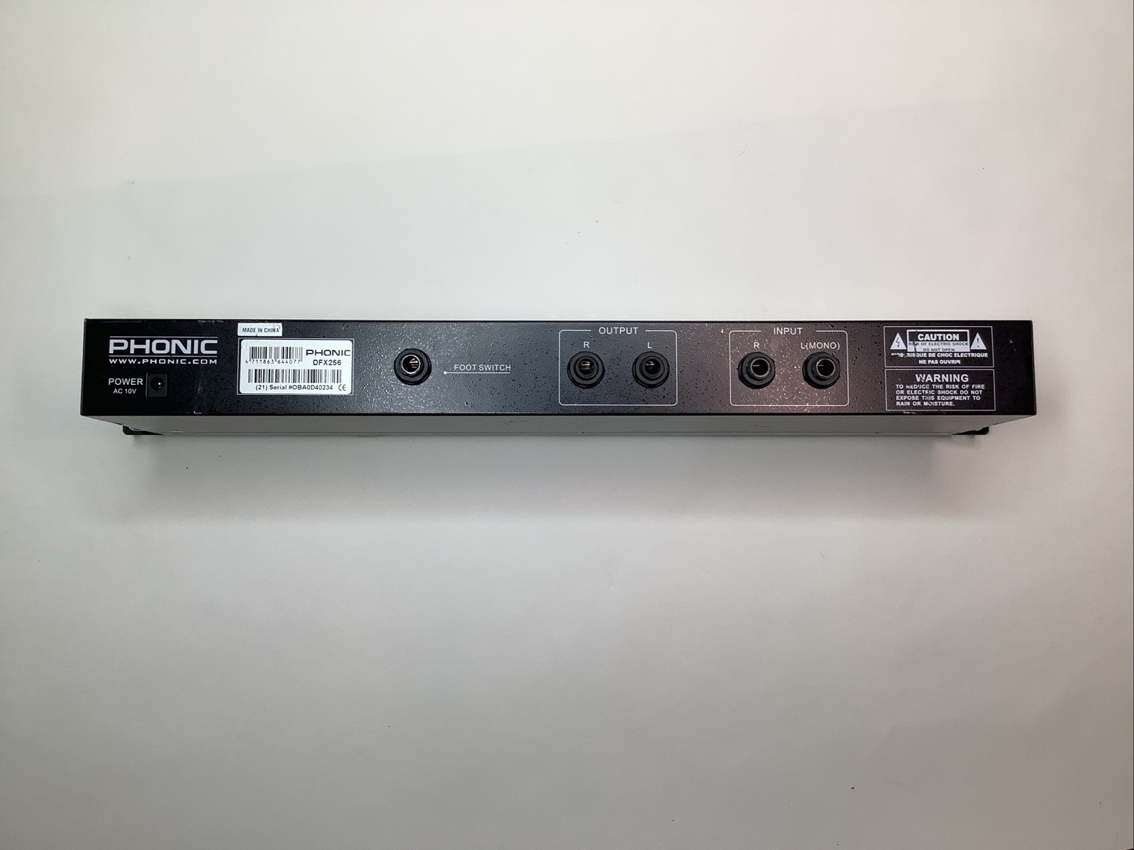 Phonic DFX-256 Rack Mount Digital Effects Processor w/ Power Supply Tested Works