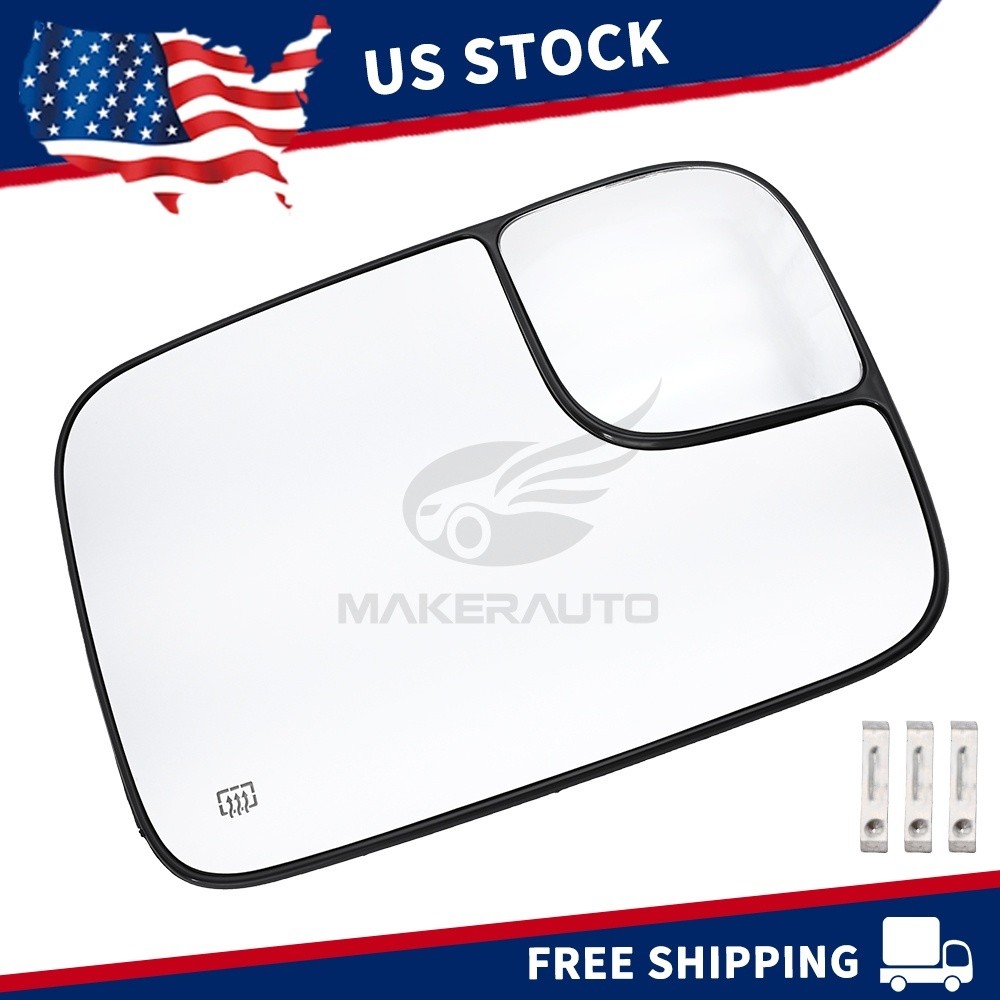 Passenger Side Heated Mirror Glass Fit 2002-08 Dodge RAM 1500 2003-09 2500 3500
