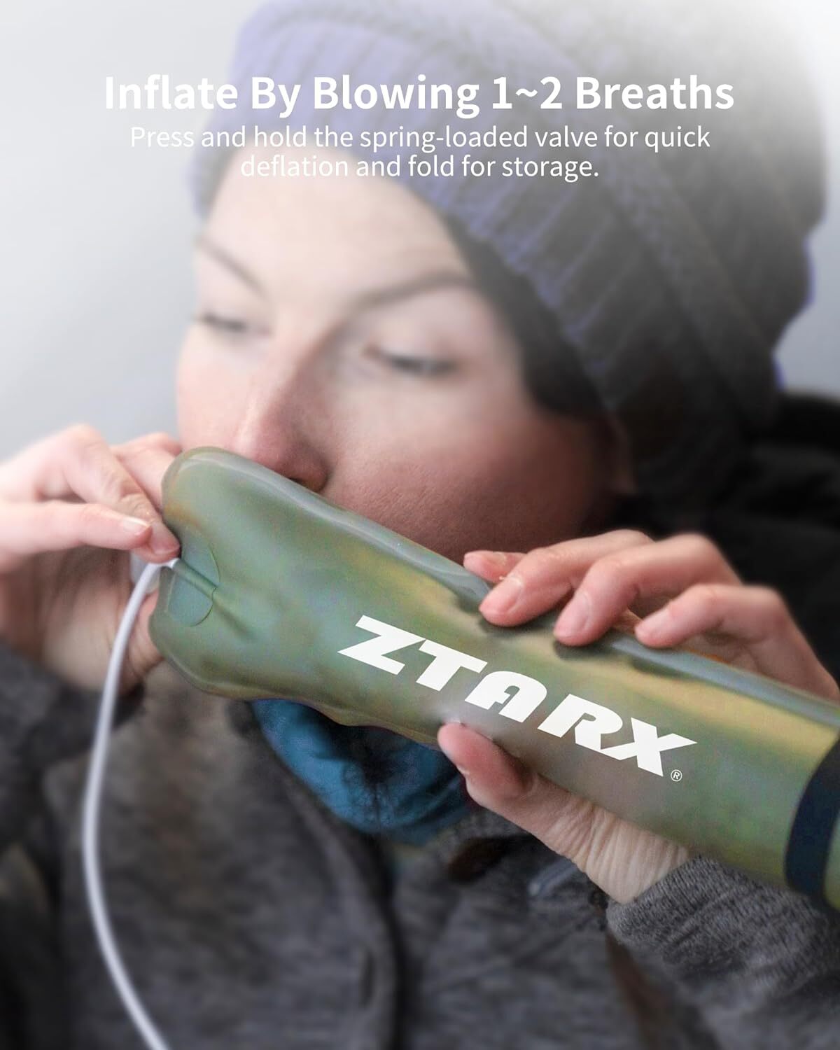 ZTARX Inflatable LED Tube Camping Fill Light Outdoor Waterproof Travel Light USB