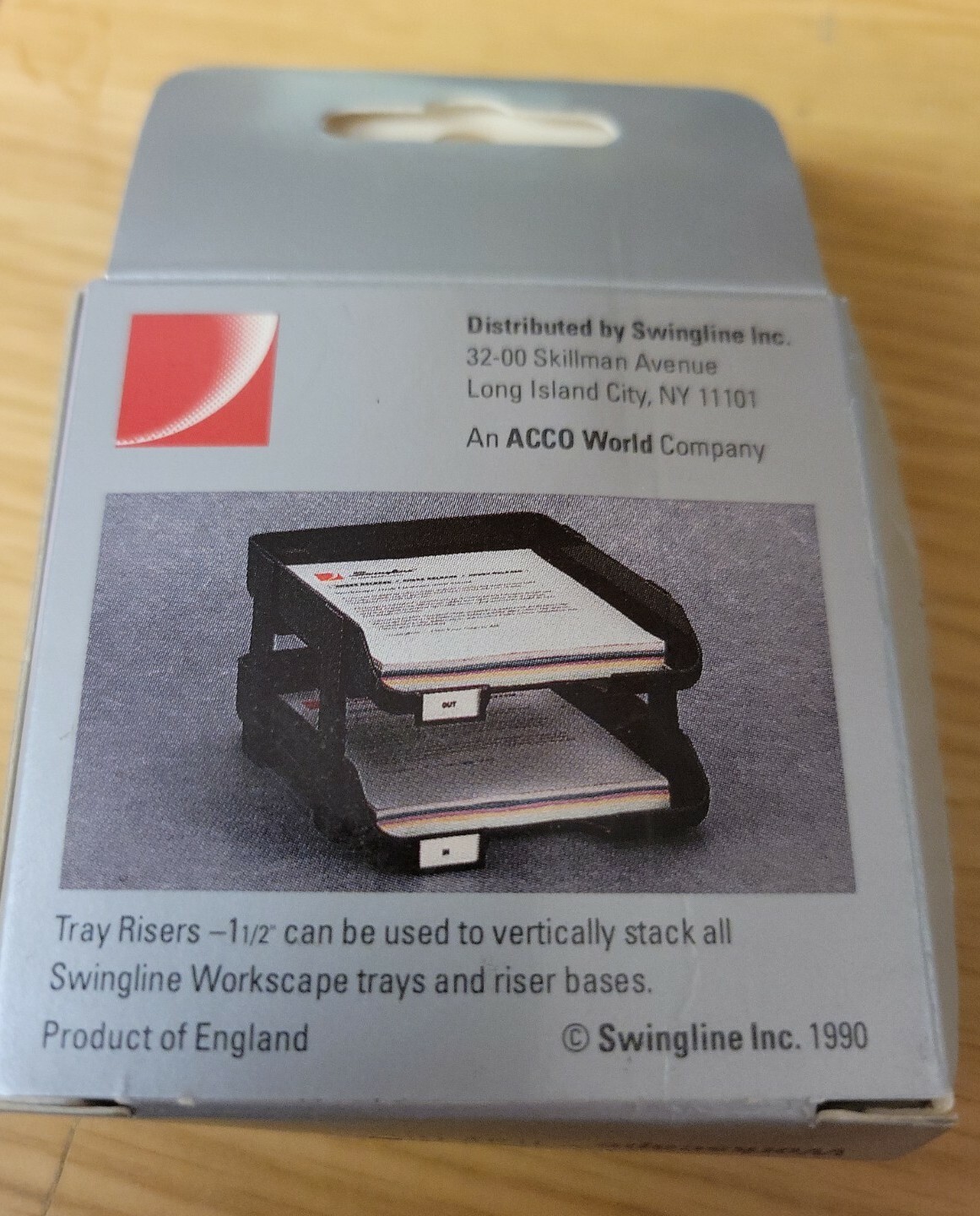 Swingline Workscape Tray Risers 1-1/2" #72853 - Smoke 4 Risers Per Box See Note