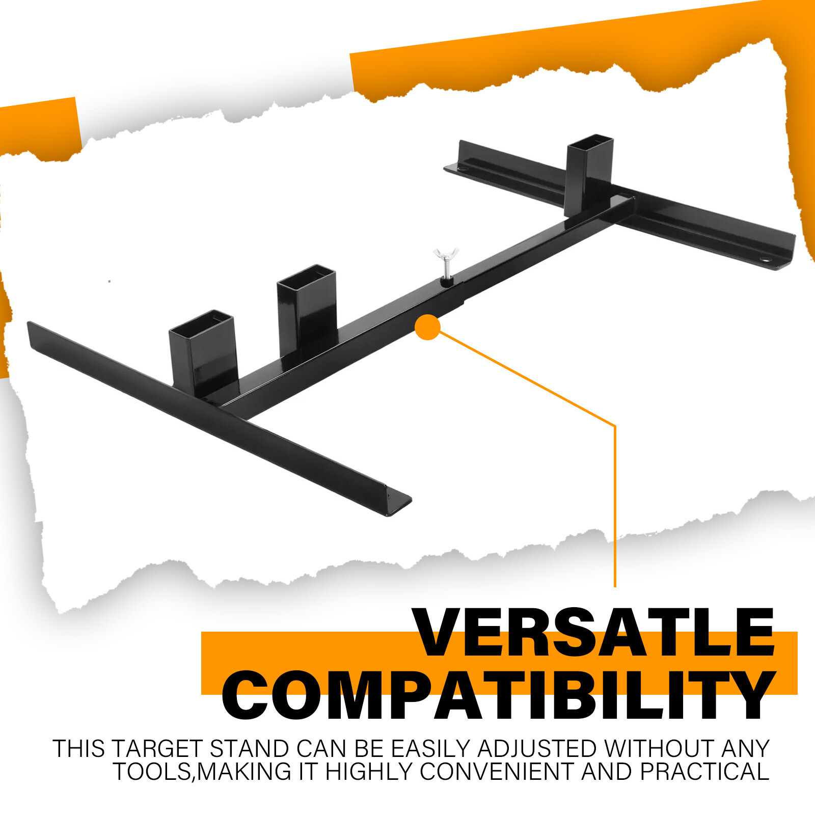 1X Adjustable H-Frame Target Stand Base For Paper And Cardboard Shooting Target