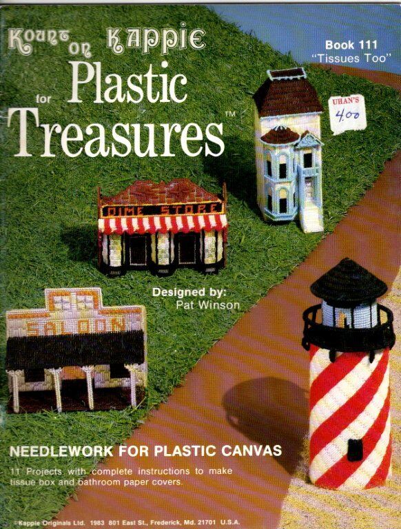 KOUNZ OR KAPPIE  PLASTIC FOR TREASURES 11 DESIGNS TISSUES TOO BOOK 111